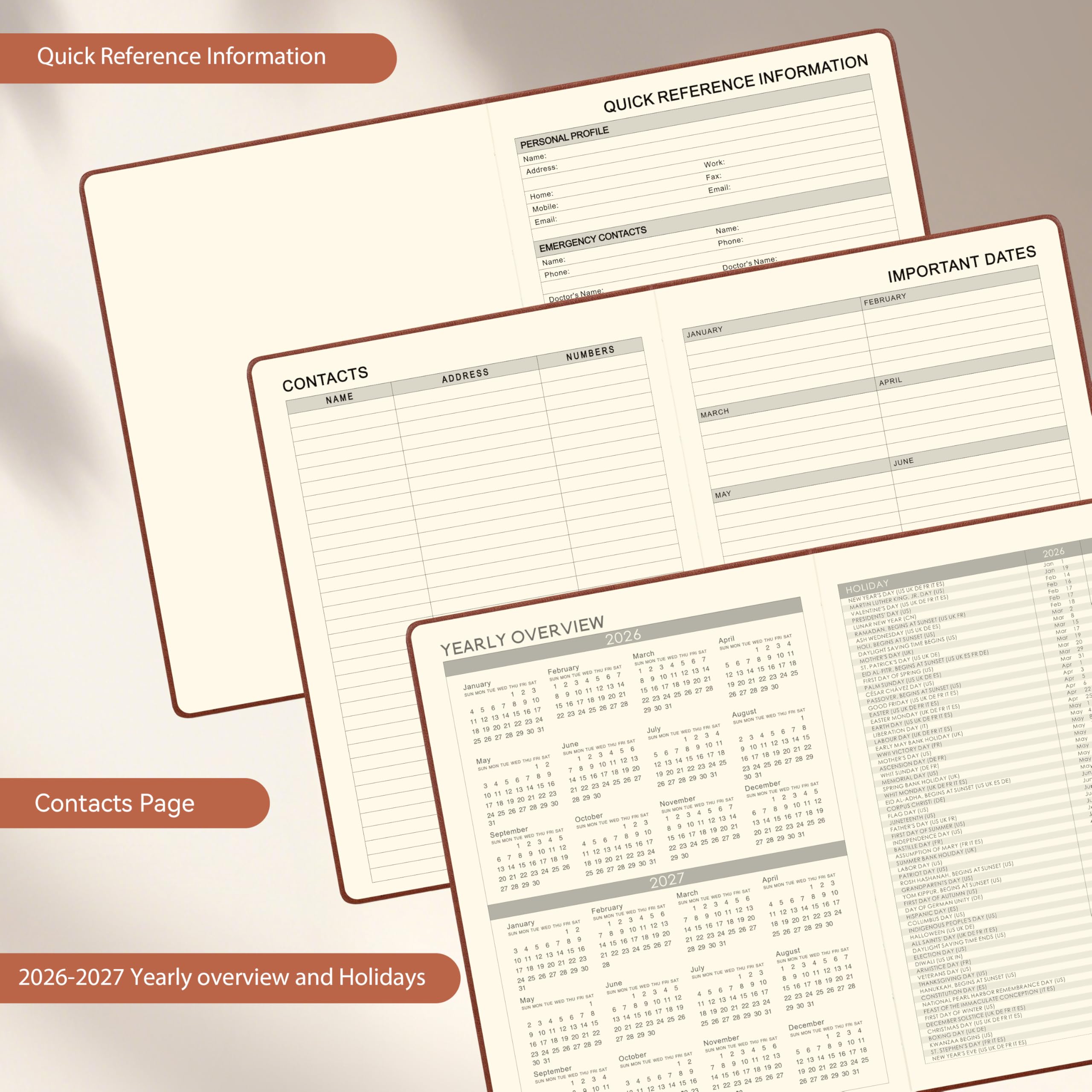 Snapklik.com : 2026 Planner - 2026 Planner Weekly And Monthly, Jan2026 ...