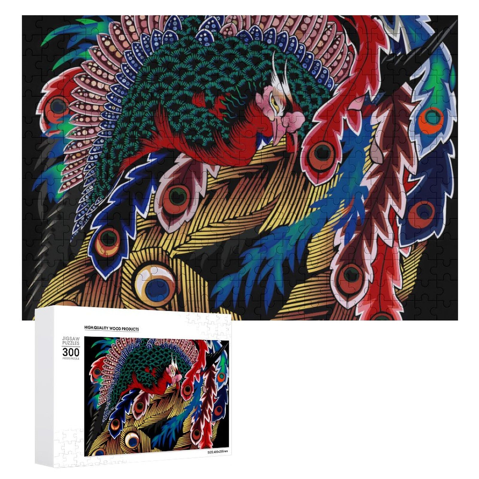 Amazon.co.jp: ジグソーパズル 葛飾北斎 岩松院「八方睨み鳳凰図