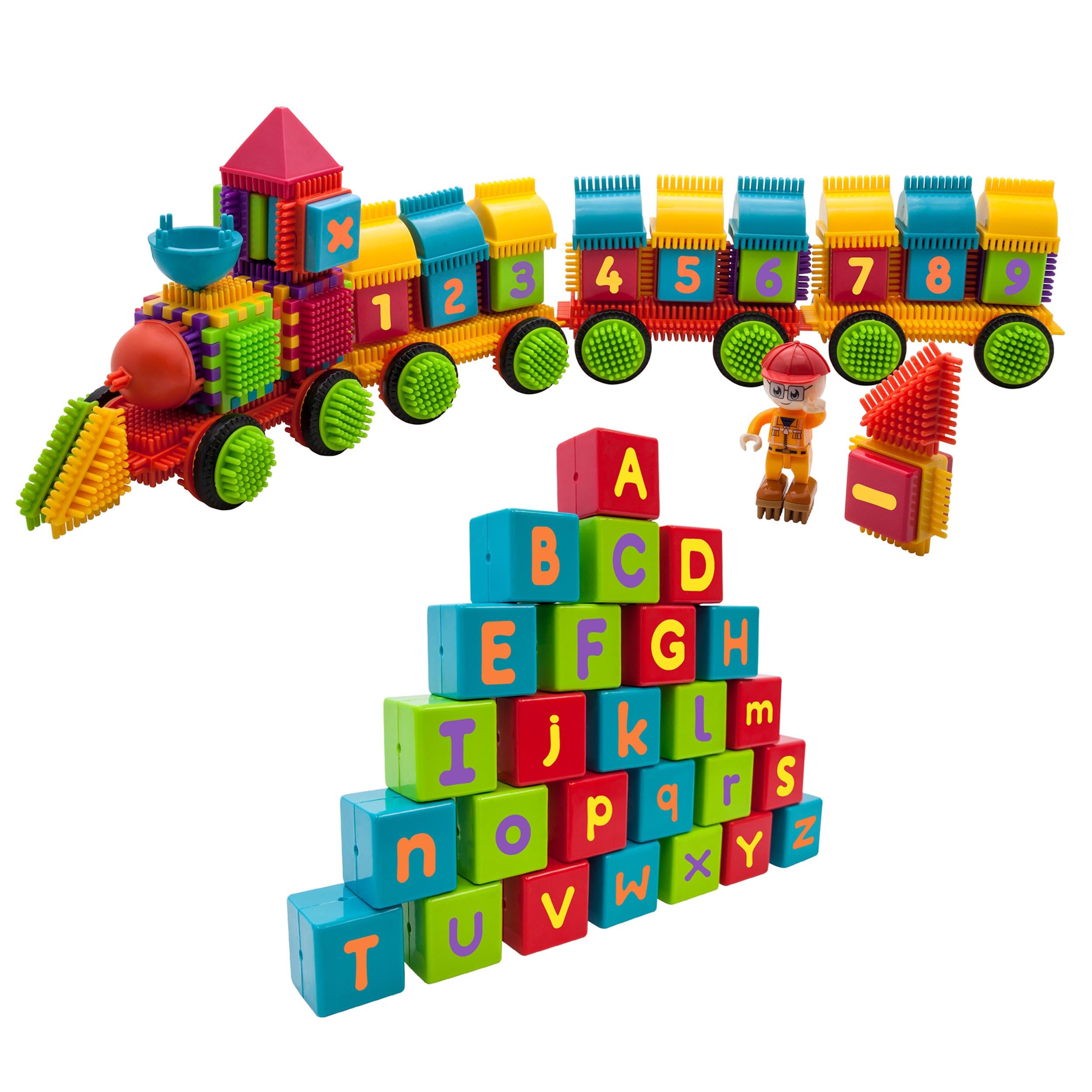 Snapklik.com : Picasso Toys PTB103 Alphabet & Numerical Train 103pc ...