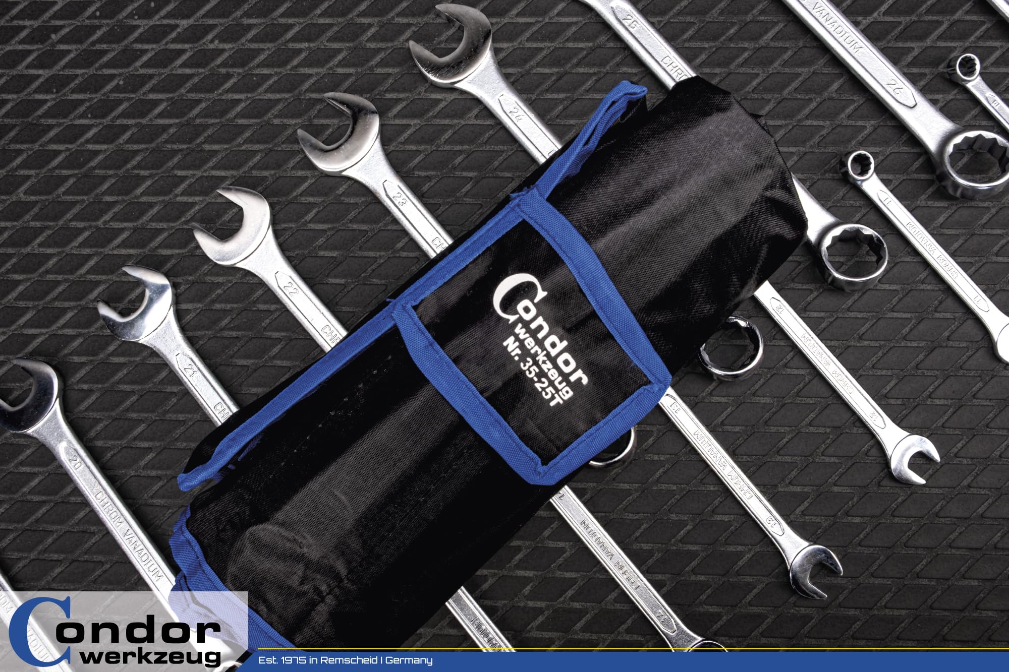 CONDOR Werkzeug 35-25T | Gabel-Ringschlüssel-Satz | 25-tlg. | Chrom-Vanadium-Stahl verchromt | 6-32 mm | Maulschlüssel Satz Ratschenschlüssel Set Profi Werkzeug für Werkstatt und Heimwerker