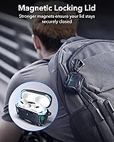 Vista 4 de ESR Funda para AirPods Pro de 2ª Generación, Compatible con Funda de Airpods Pro de 2ª/1ª Generación (2023/2022/2019), Compatible con MagSafe