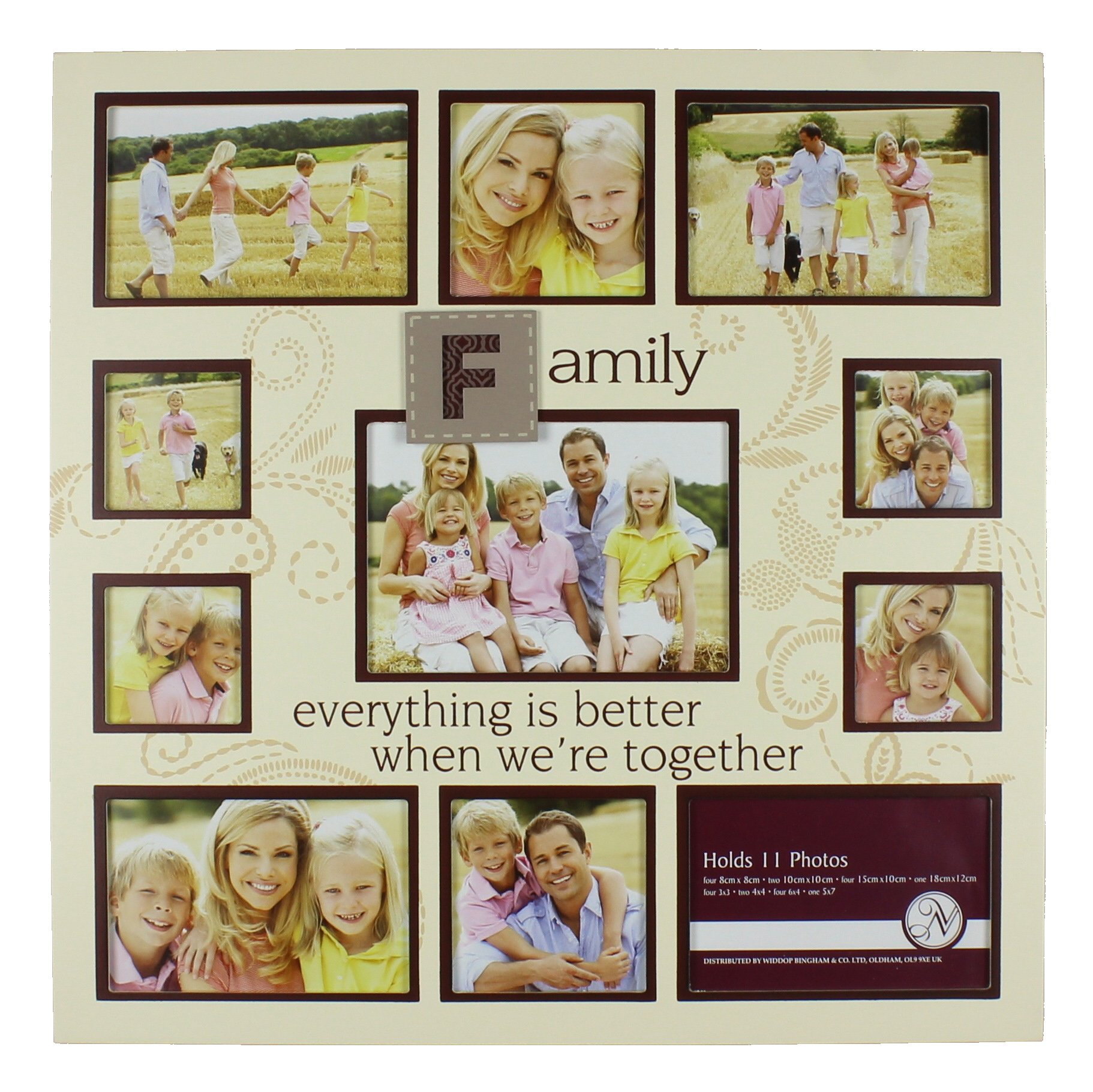 Hestia Family Collage Photo Frame With 11 Apertures