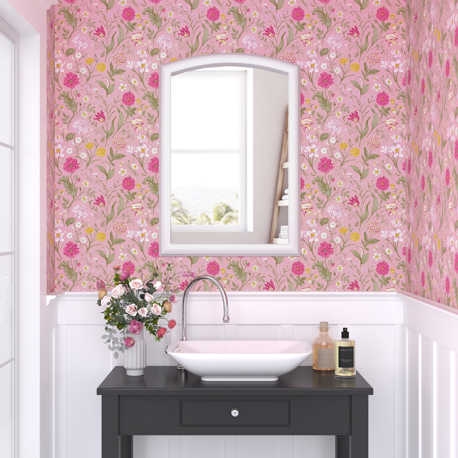 VEELIKE Thick Furniture Film Pink 60 Cm X 900 Cm Adhesive Film Pink - View #4