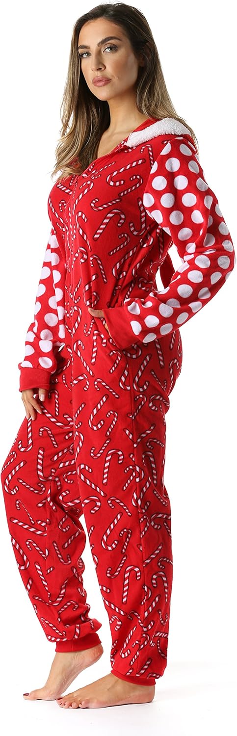 #followme Adult Christmas Onesie for Women Jumpsuit One-Piece Pajamas - Image 4