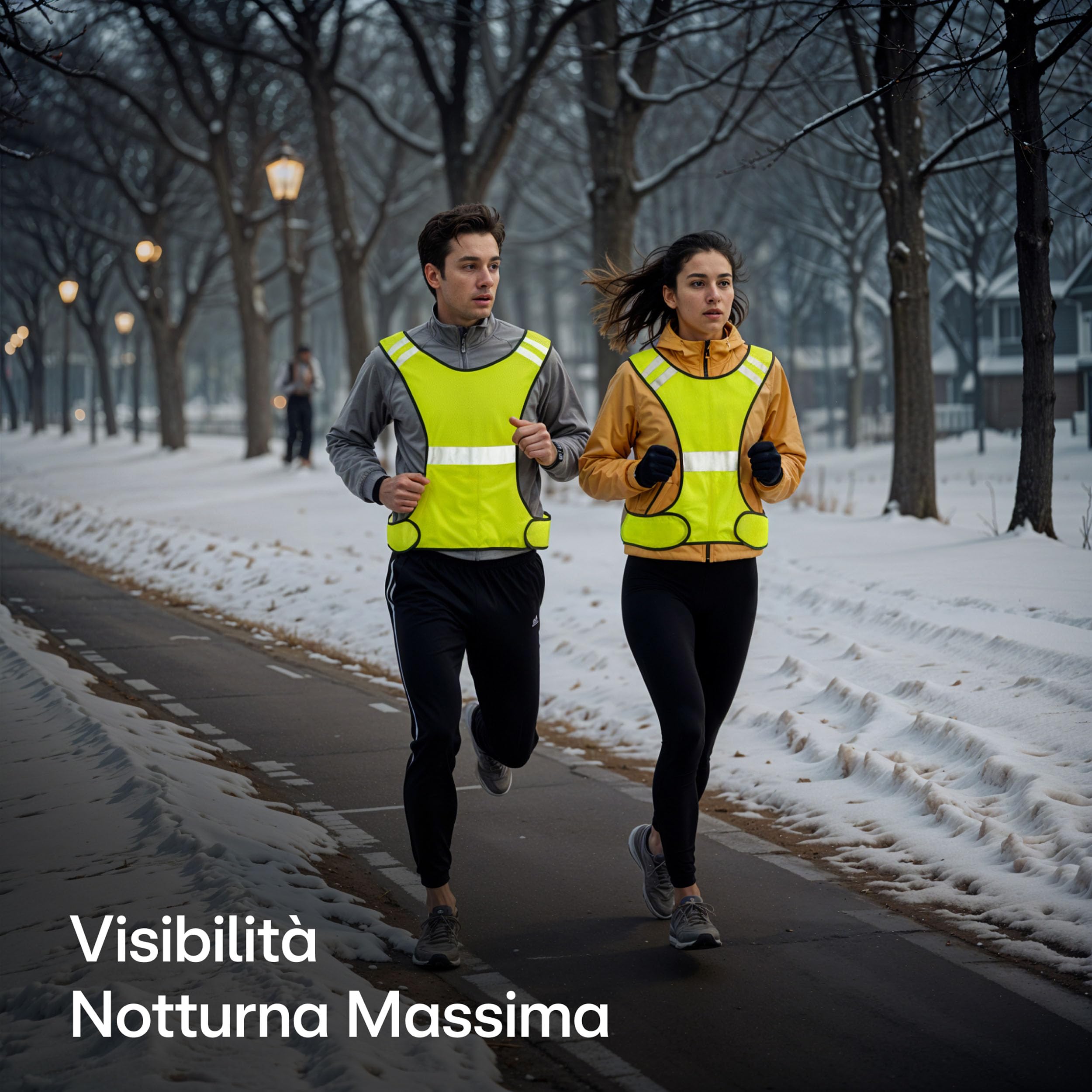 Prowiste Gilet Catarifrangente Alta Visibilità Uomo Donna con Tasca Giubotto Running Bici Caccia