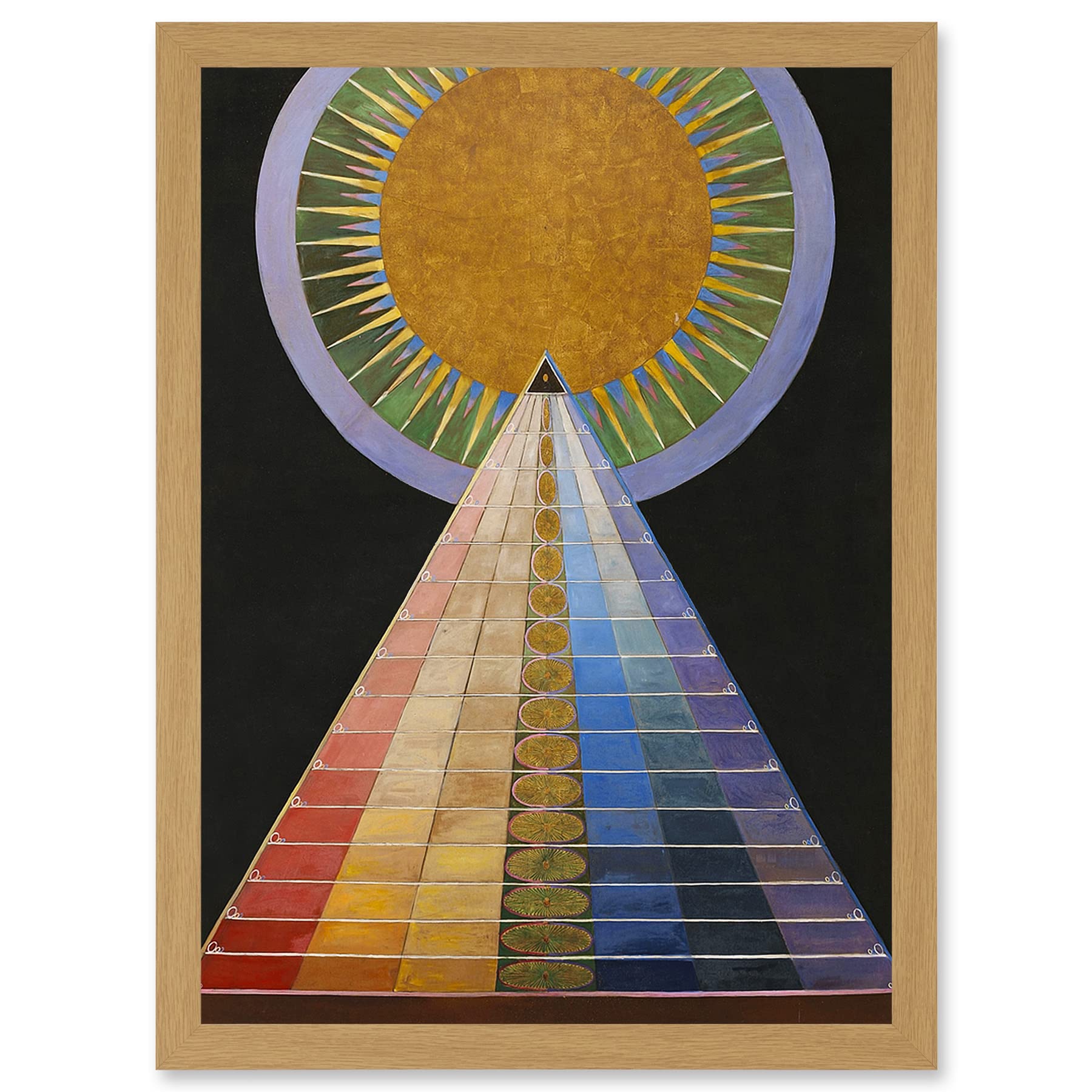 Artery8 Painting Hilma Af Klint 1907 Altarpiece No 1 Group A4 Artwork Framed Wall Art Print
