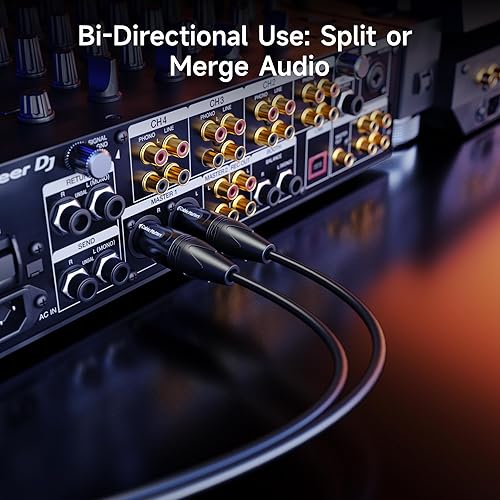 Miniatura 6 de Cable Matters Cable divisor XLR equilibrado - 1.5 pies  1.6 ft, cable XLR Y 2 macho a 1 hembra