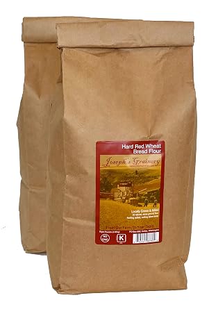 Hard Red Whole Wheat Flour,16 lbs, Josephs Grainery Freshly Ground Flour, Non-GMO, Kosher Certified