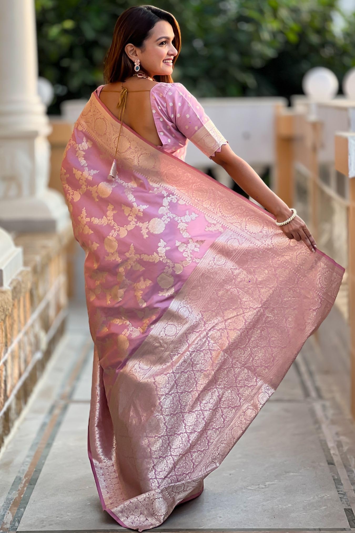 SGF11 Women's Kanjivaram Pure Soft Silk Saree With Blouse Piece product image 3