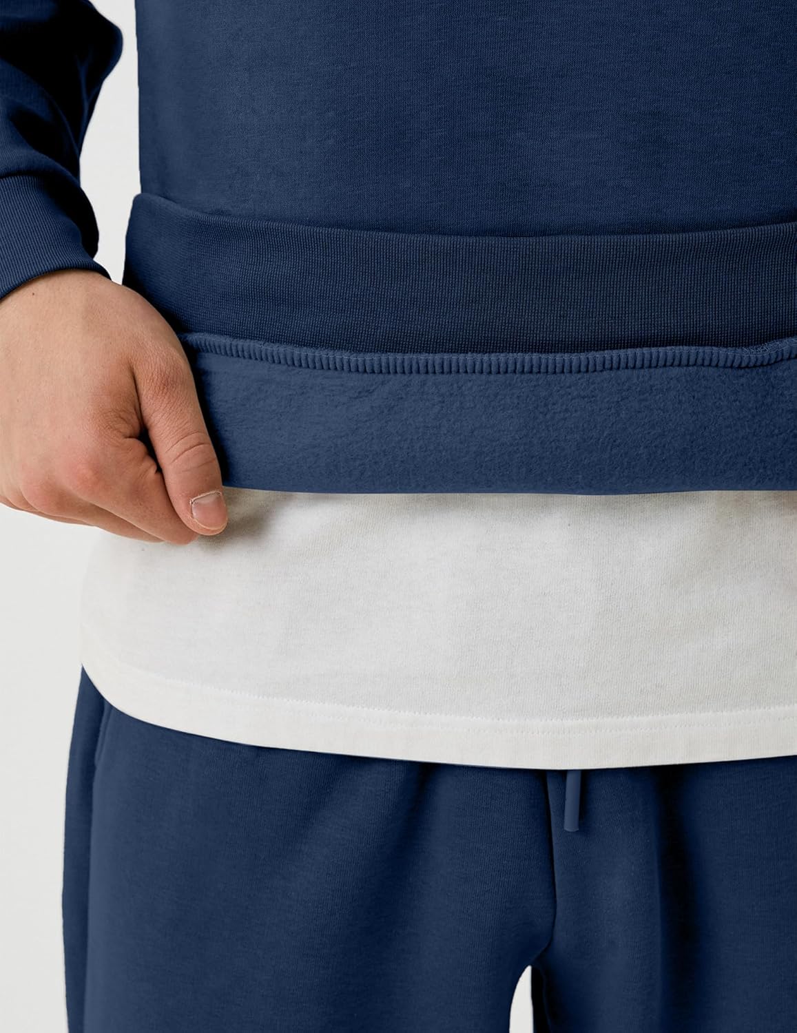 Uni Clau Men's 2 Piece Tracksuits Fleece Pullover Sweatsuits Athletic Fit Jogging Hoodie Outfit Set - Image 5