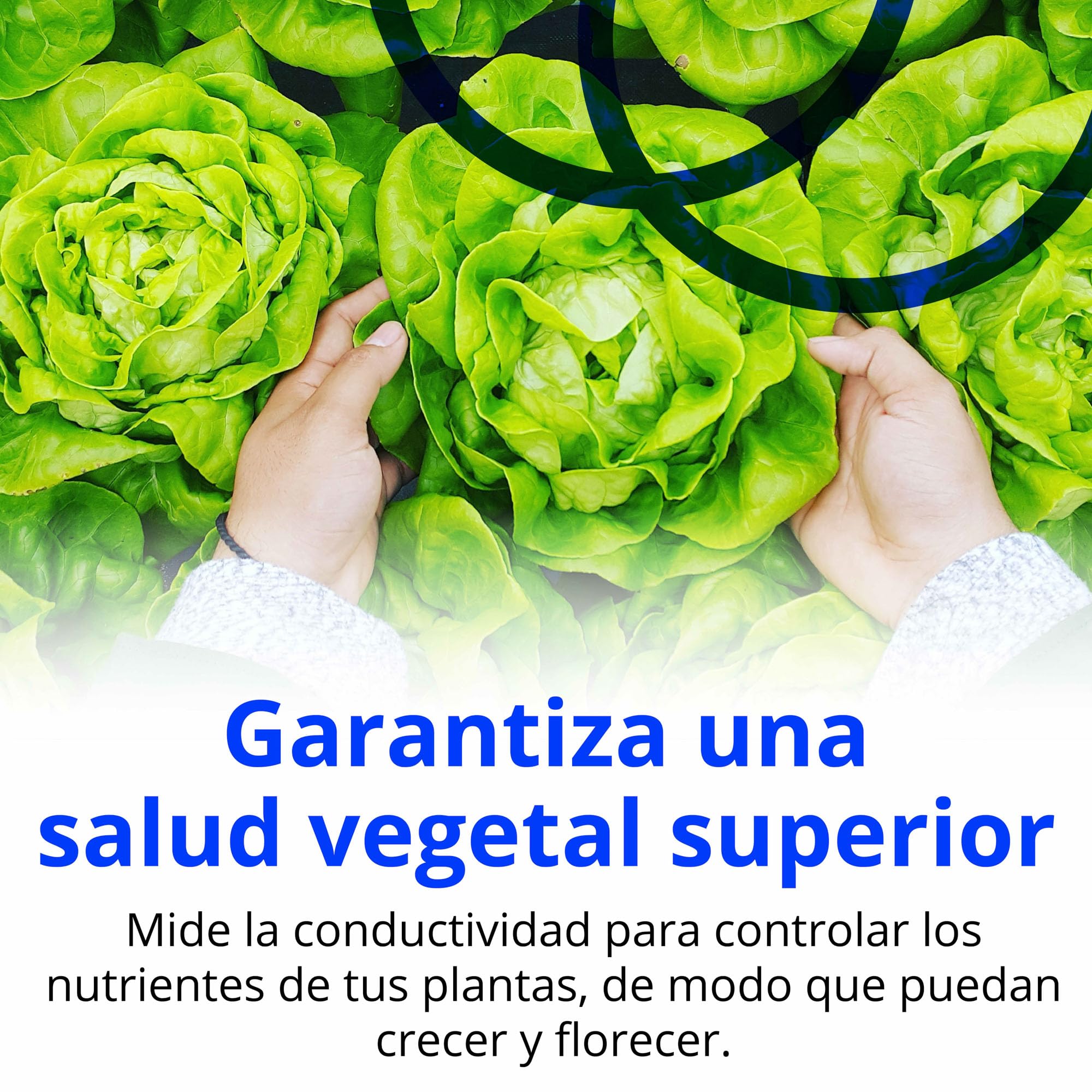 Bluelab TRUNCOMV2 Commercial Truncheon - Medidor de conductividad para hidroponía, Agua de Invernadero, Fertilizantes de jardín y Sistema de riego, Rango de parámetros avanzado (EC, TDS, CF, PPM) | Probador de conductividad de agua: TDS, EC, Ppm 500, Ppm