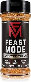 Tennessee Whiskey - Feast Mode Flavors - Low Sodium, No MSG, Gluten Free, All Natural, Meal Prep Seasoning, Healthy, Whiskey Flavoring, Dry Rub, BBQ Spice, Steak Seasoning