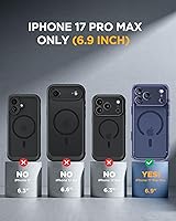 Vista 67 de Miracase Funda magnética para iPhone 14 de 6.1 pulgadas, protector de pantalla de vidrio templado integrado + protector de lente, compatible