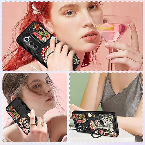 Miniatura 6 de Funermei Funda 2 en 1 para Motorola Edge 2022 con calavera de esqueleto para mujeres, linda funda de teléfono para niñas, gótica, espeluznante,