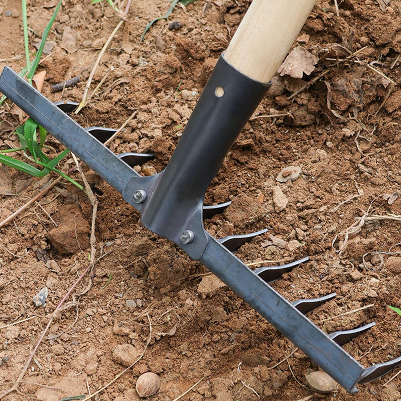 Rastrello multifunzionale in acciaio inossidabile - Strumento da giardinaggio durevole per diserbo e aerazione del terreno - Perfetto per fattoria | Leroy Merlin