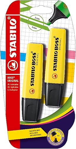 STABILO BOSS ORIGINAL Amarillo Pack de 2 B-10422-10 disponible en Yaxa Colombia