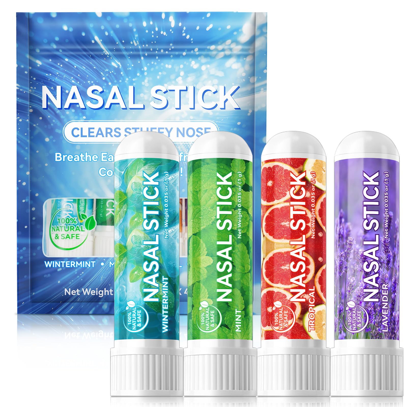 Amazon.com: HUALIJIA Nasal Sticks (4 Pack), Nose Inhaler Stick