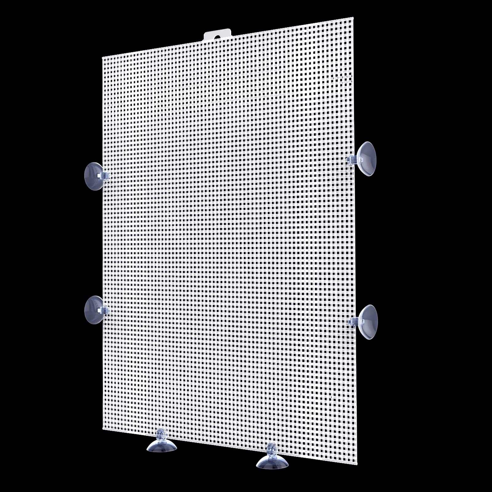 Cuyacili 2 Pack Fish Tank Divider, Plastic Grid Cuttable Grid Plate Fish Separator with 12 Suction Cups DIY Designed Clear Easy to Bent 10 * 13in