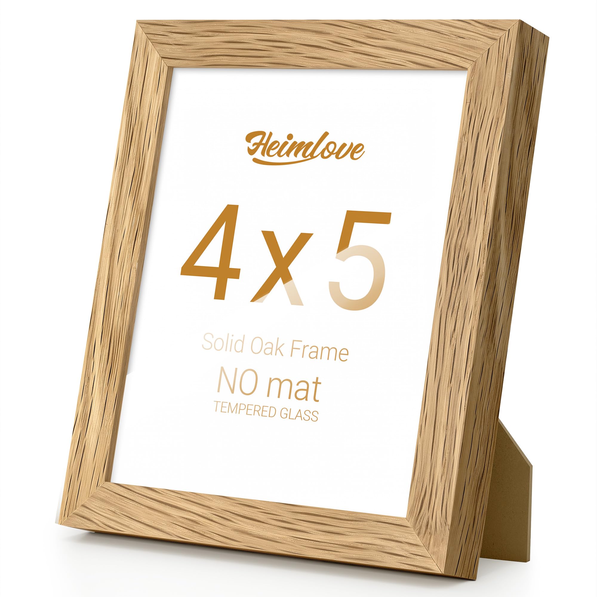Amazon.com - Heimlove 4x5 Picture Frame Solid Oak Wood,4