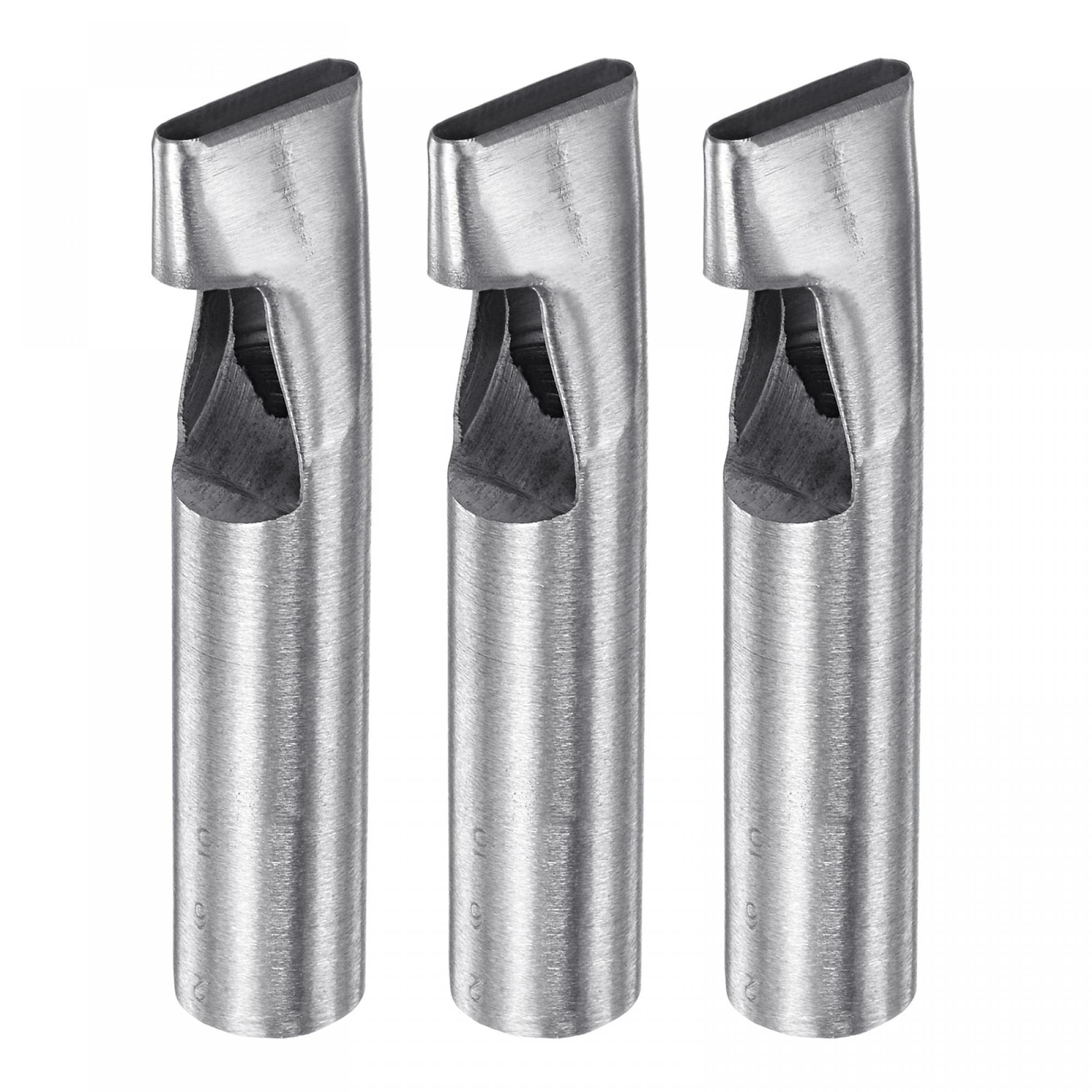 sourcing map 3pcs Oval Hole Punch 5x26mm Leather Hollow Cutter Oblong Punch Die for Strap Belt Watch Band Leathercraft Working