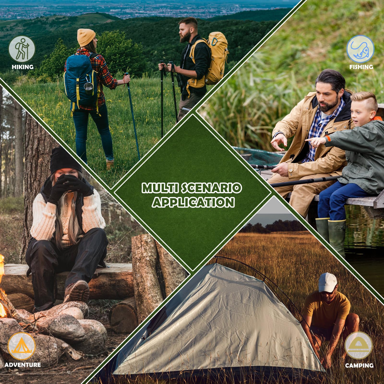Calendario dell'Avento Survival Uomo Dotato di Strumenti di Sopravvivenza all'aperto di alta Qualità e Attrezzature di Emergenza Essenziali Regalo per Escursionisti, Campeggio e Caccia