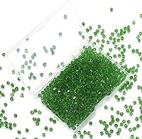 Vista 18 de 1000 cuentas de cristal de cristal de 0.157 pulgadas a granel facetadas de bicono espaciador cuentas para hacer joyas de bricolaje