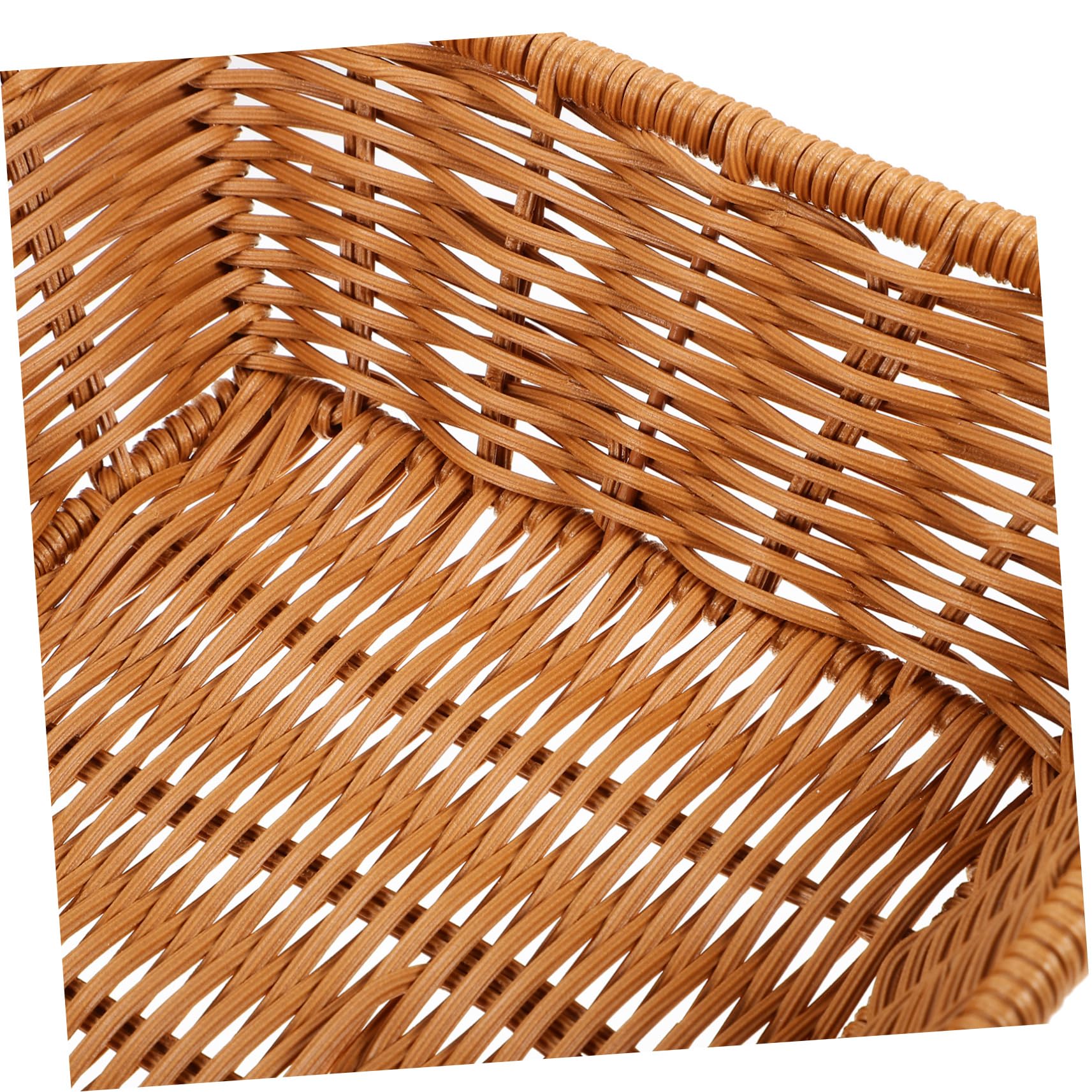 Cesta Tejida para Pan 1 Set de PP y Acrílico con Tapa | Mesa de Café, Restaurantes y Fiestas, Solución de Almacenamiento Saludable y Protección, Estilo Minimalista