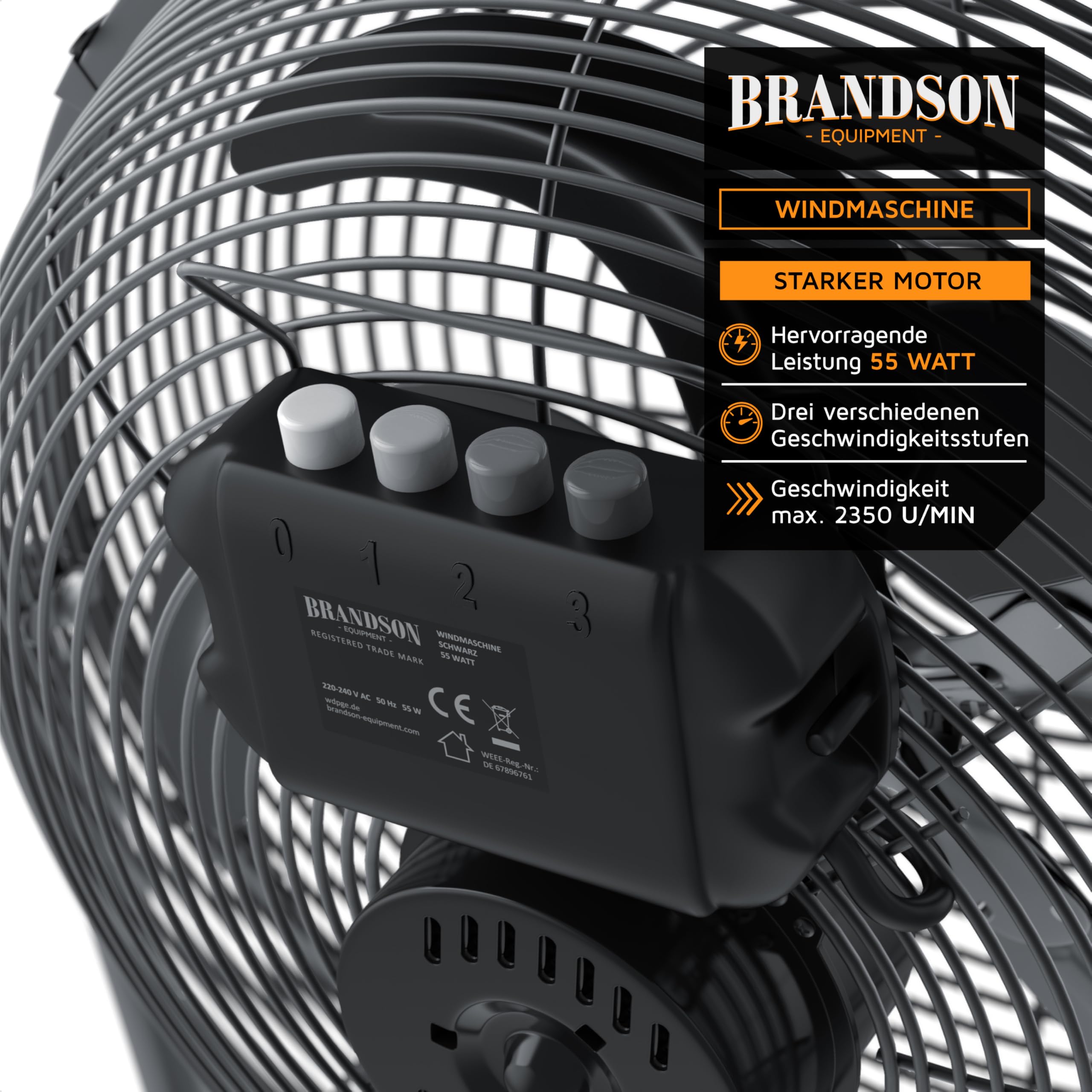 ProfiCare® XL Wind Machine With 50 Cm Diameter, Fan Adjustable