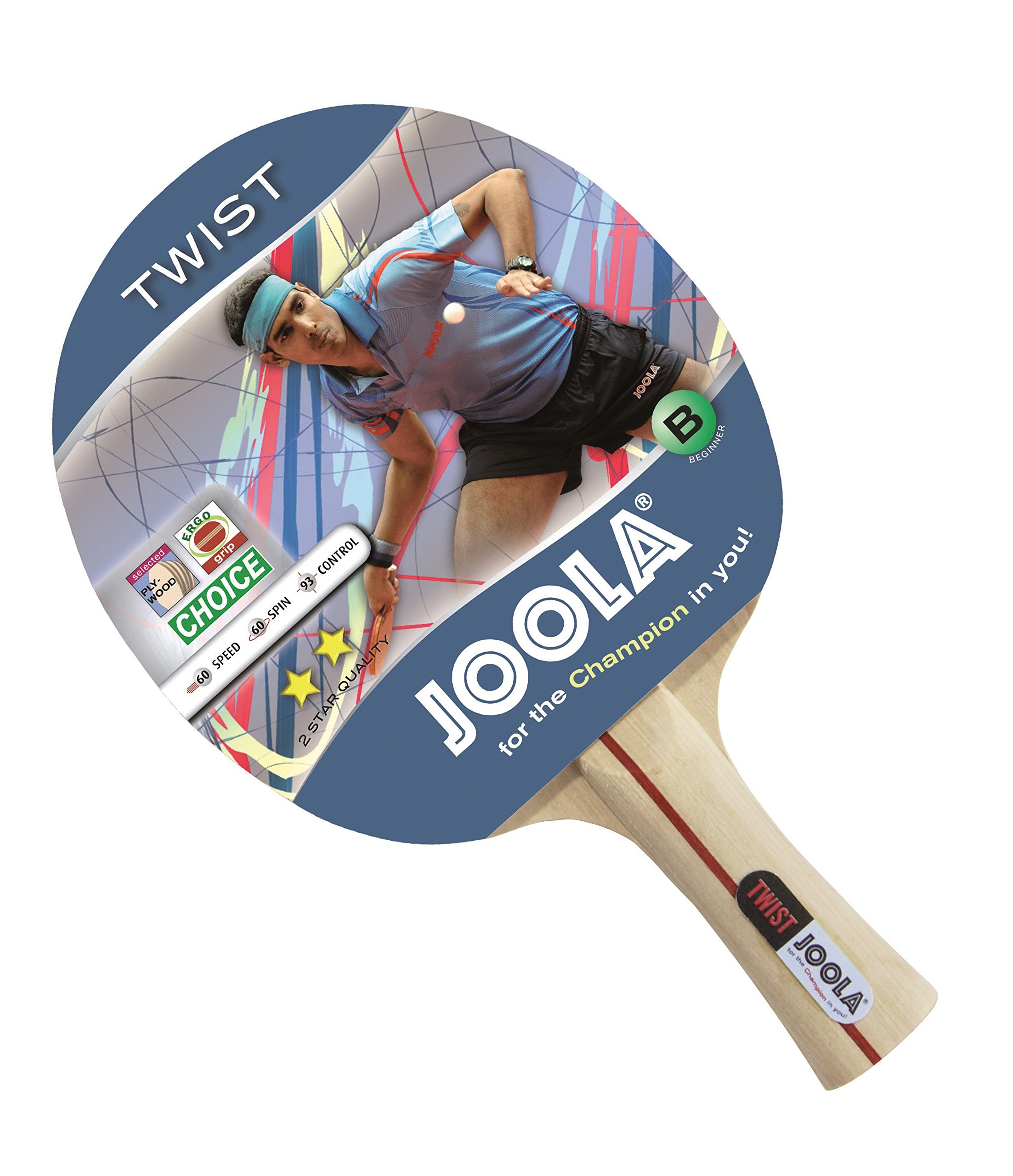 JOOLA Twist Table Tennis Bat - Multi-Colour