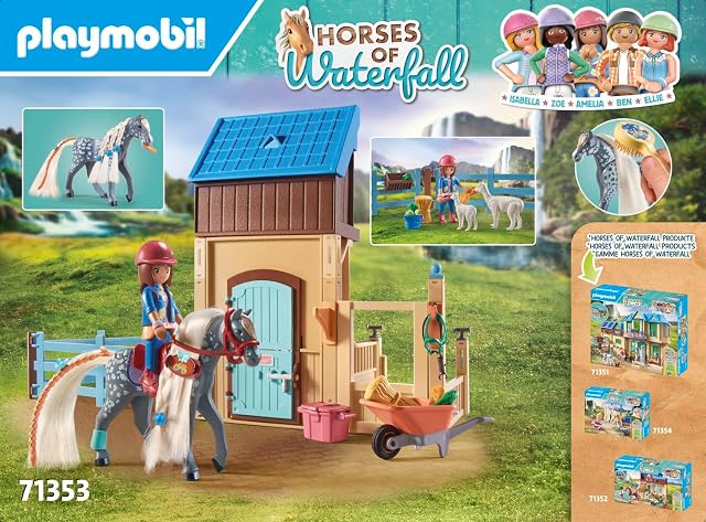 Foto 5 de 7 de PLAYMOBIL Horses of Waterfall 71353 Establo de Caballos con Amelia y Whisper