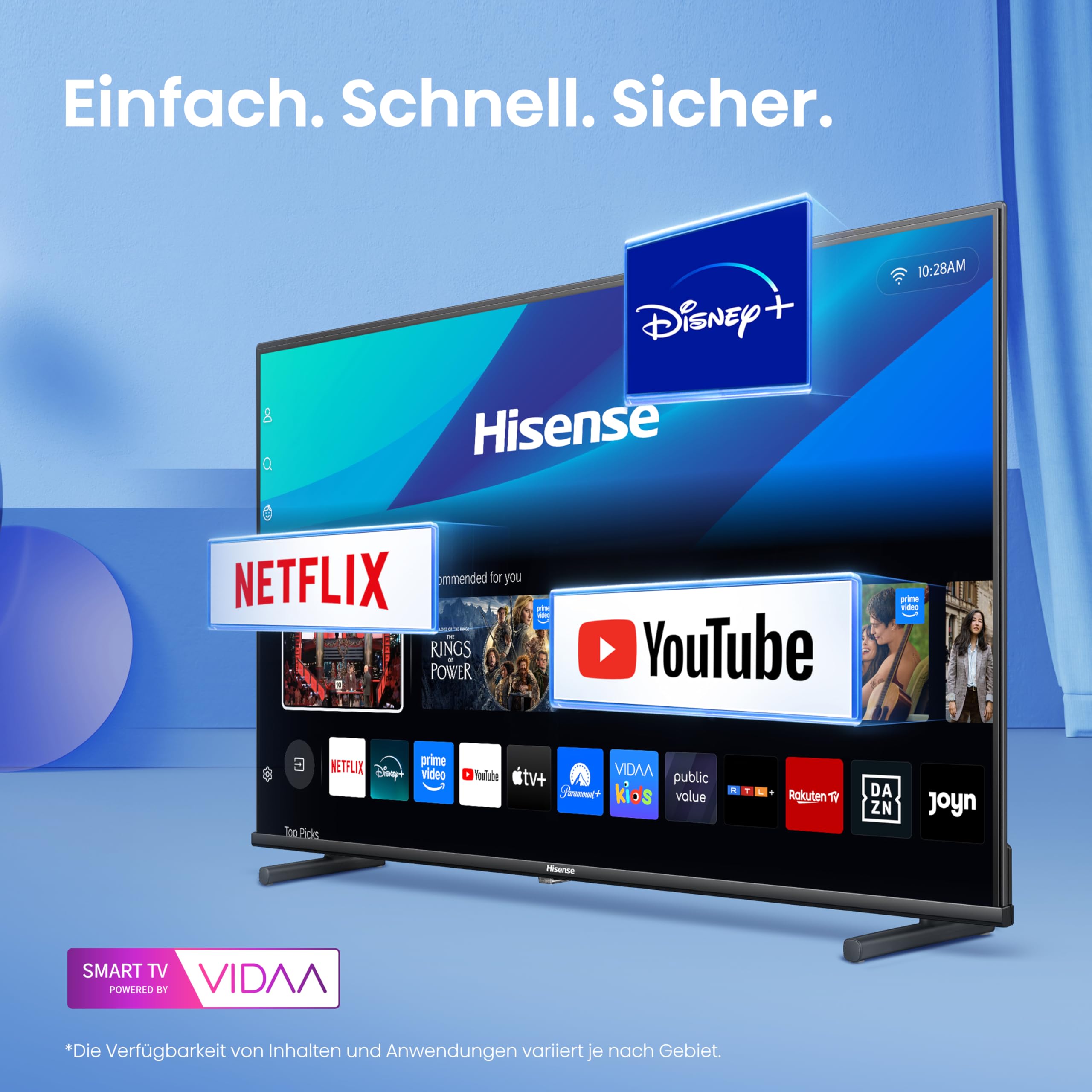 Hisense 40A5Q Fehrnseher, 40 Zoll, 2K QLED, Smart TV, Game Mode, AI Sports Mode, Dolby Atmos, Dolby MS12, DTS X, HDR10, HLG, Full HD, High Contrast, Rauschunterdrückung [2025]