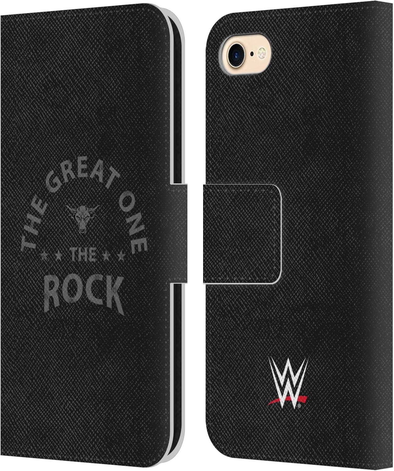 Head Case Designs Officially Licensed WWE The Great One The Rock Leather Wallet Case Compatible with Apple iPhone 7/8 / SE 2020 & 2022
