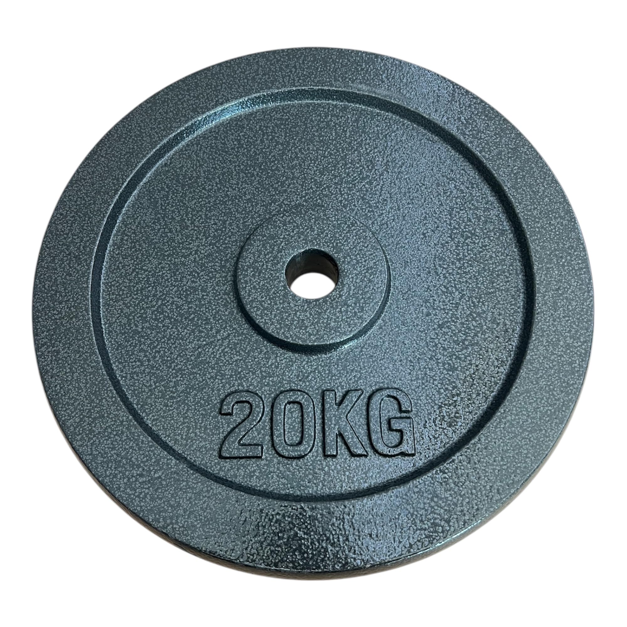 Chase Fitness 20kg Cast Iron Weight Plates 2.5-20kg For 1" Barbells and Dumbbells Weight Lifting Grip Plates (20kg x 1)