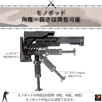実物 ストック Amazon.co.jp: GPリテール CAA Tactical SRS ストック リアル