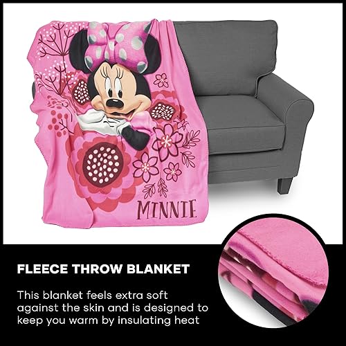 Miniatura 8 de Disney Minnies Bowtique Manta de forro polar So Many Bows 45 x 60 pulgadas multicolor