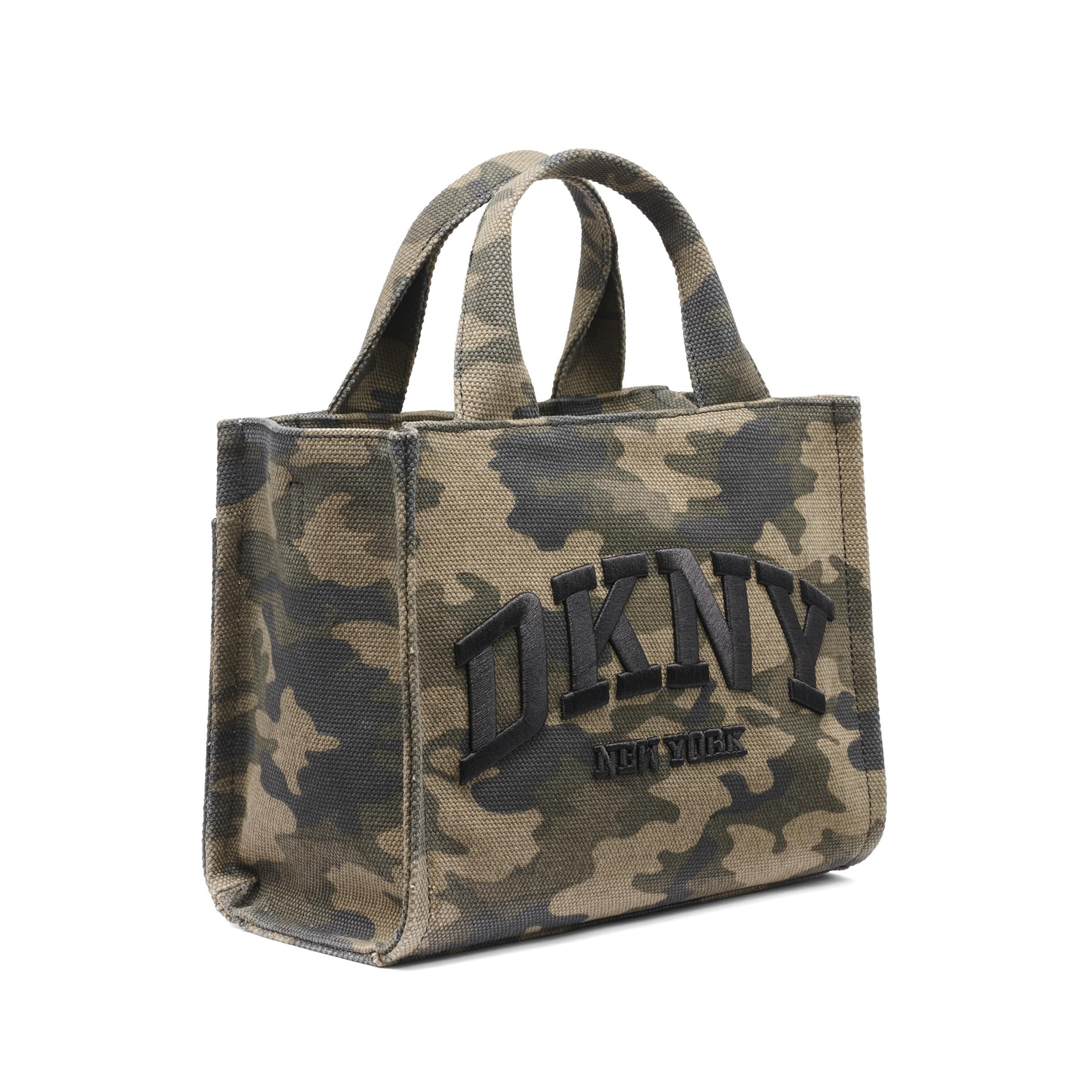 DKNY Hadlee Small Canvas Tote, Bolsa de Mano para Mujer, Talla única
