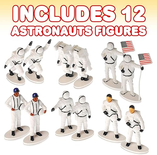 Miniatura 2 de ArtCreativity Figuras de juguete de astronauta de 2.5 pulgadas  Juego de 12  Regalo espacial para niños  Pintado realista a mano  Astronomía,