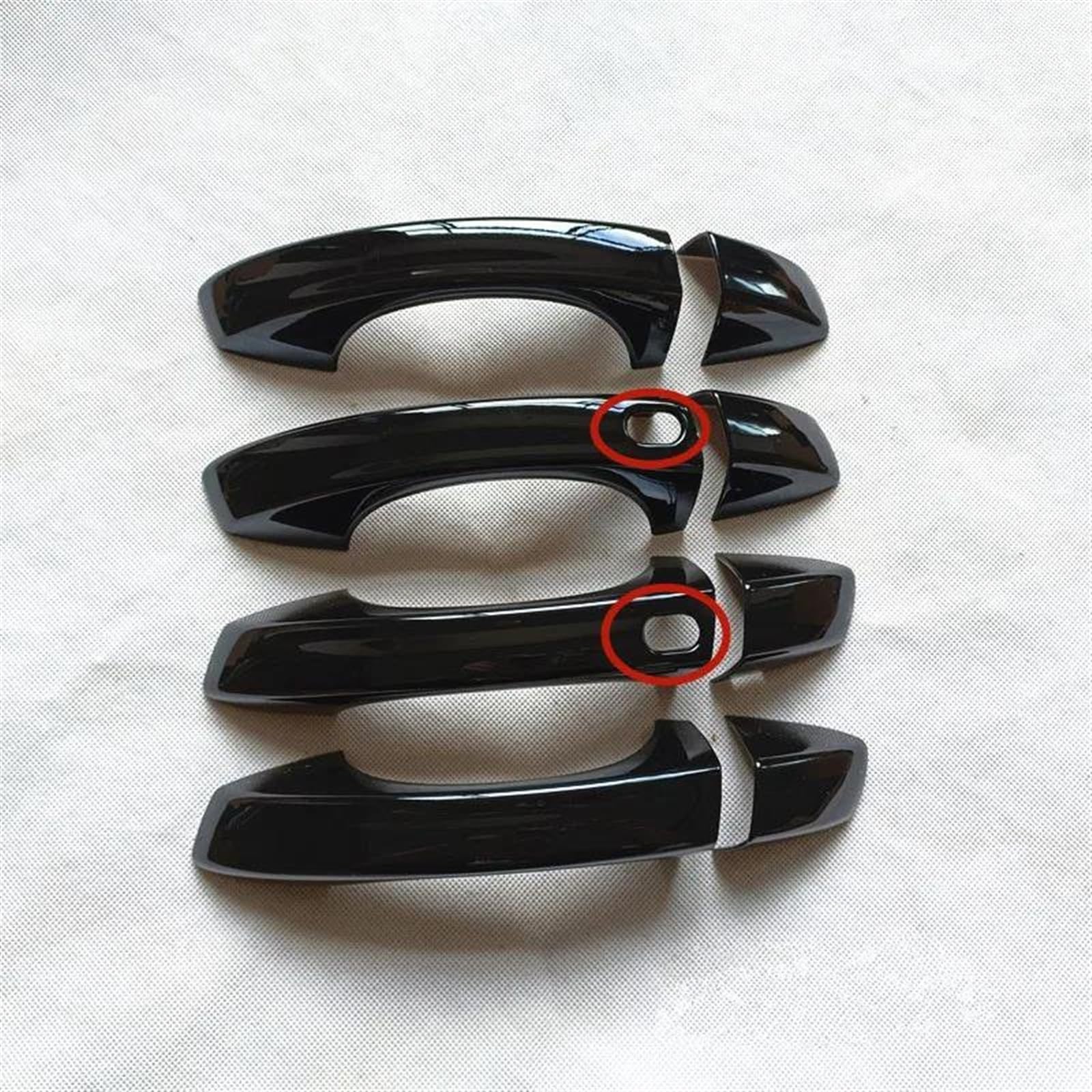 CSSPDM Car Styling Carbon Fiber Outer Door Bowl Handle Stickers Protection Covers Trim for Skoda for Octavia 3 MK3 A7 RS 14-18(A)