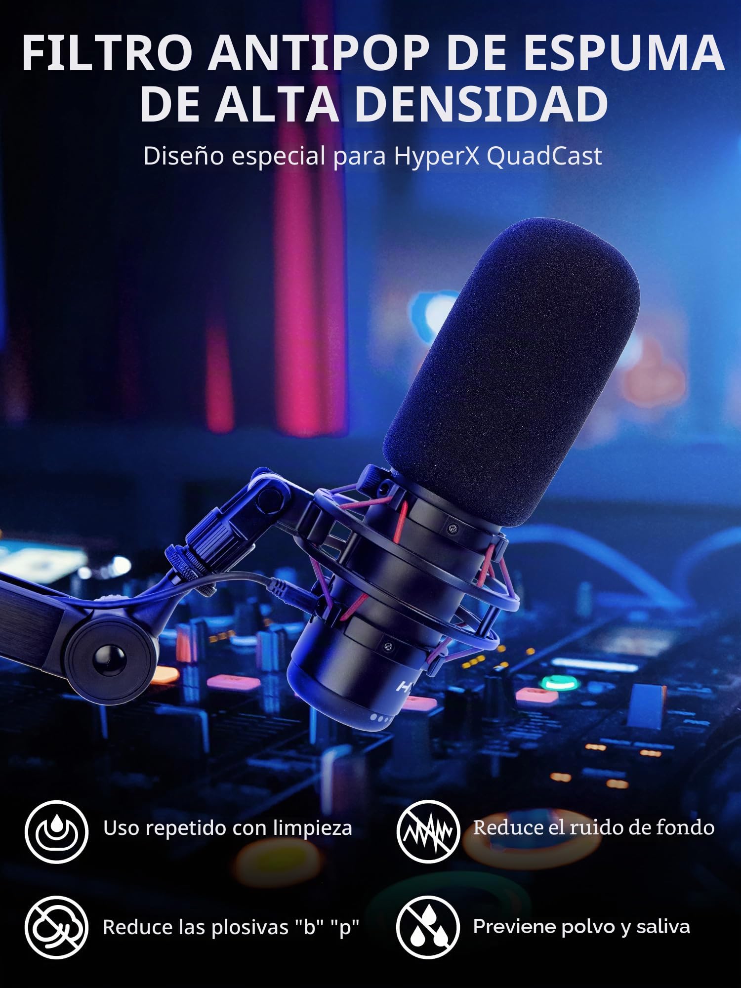 SUNMON Soporte Universal Micrófono Compatible con HyperX QuadCast