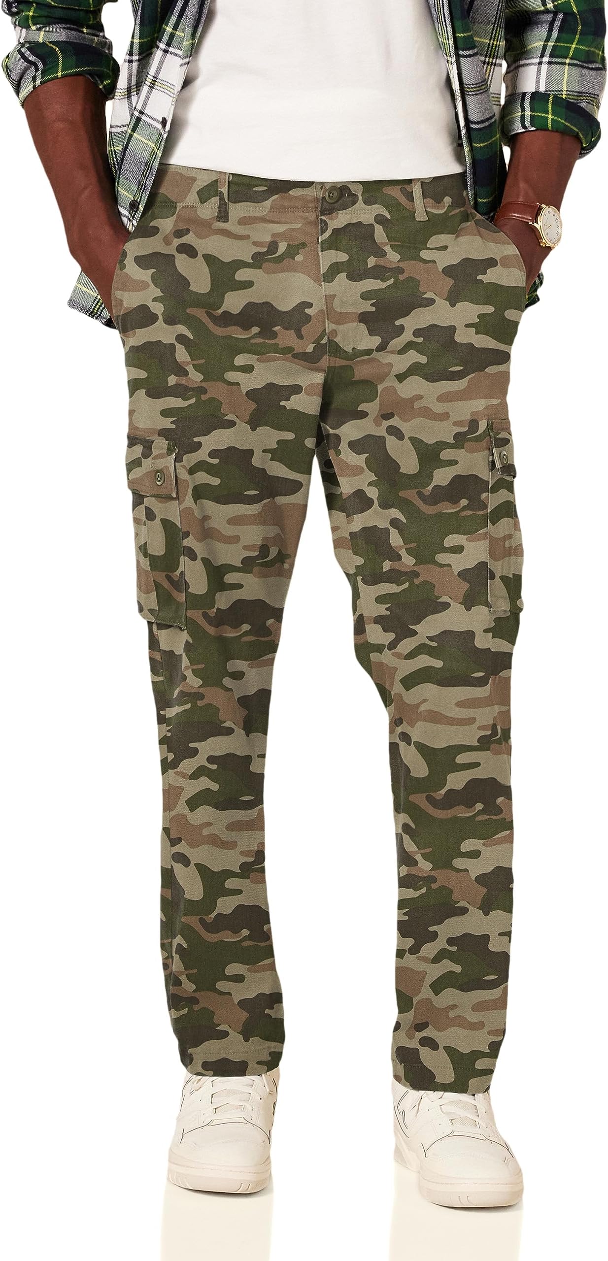 Amazon EssentialsMen's Straight-Fit Stretch Cargo Pant (Available in Big & Tall)