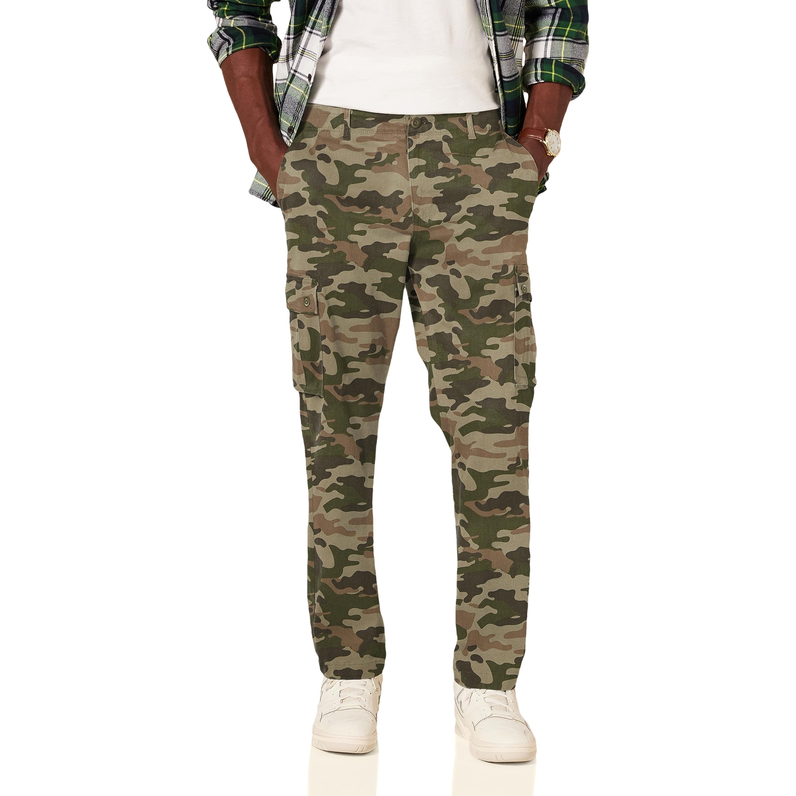 Amazon EssentialsMen's Straight-Fit Stretch Cargo Pant (Available in Big & Tall)
