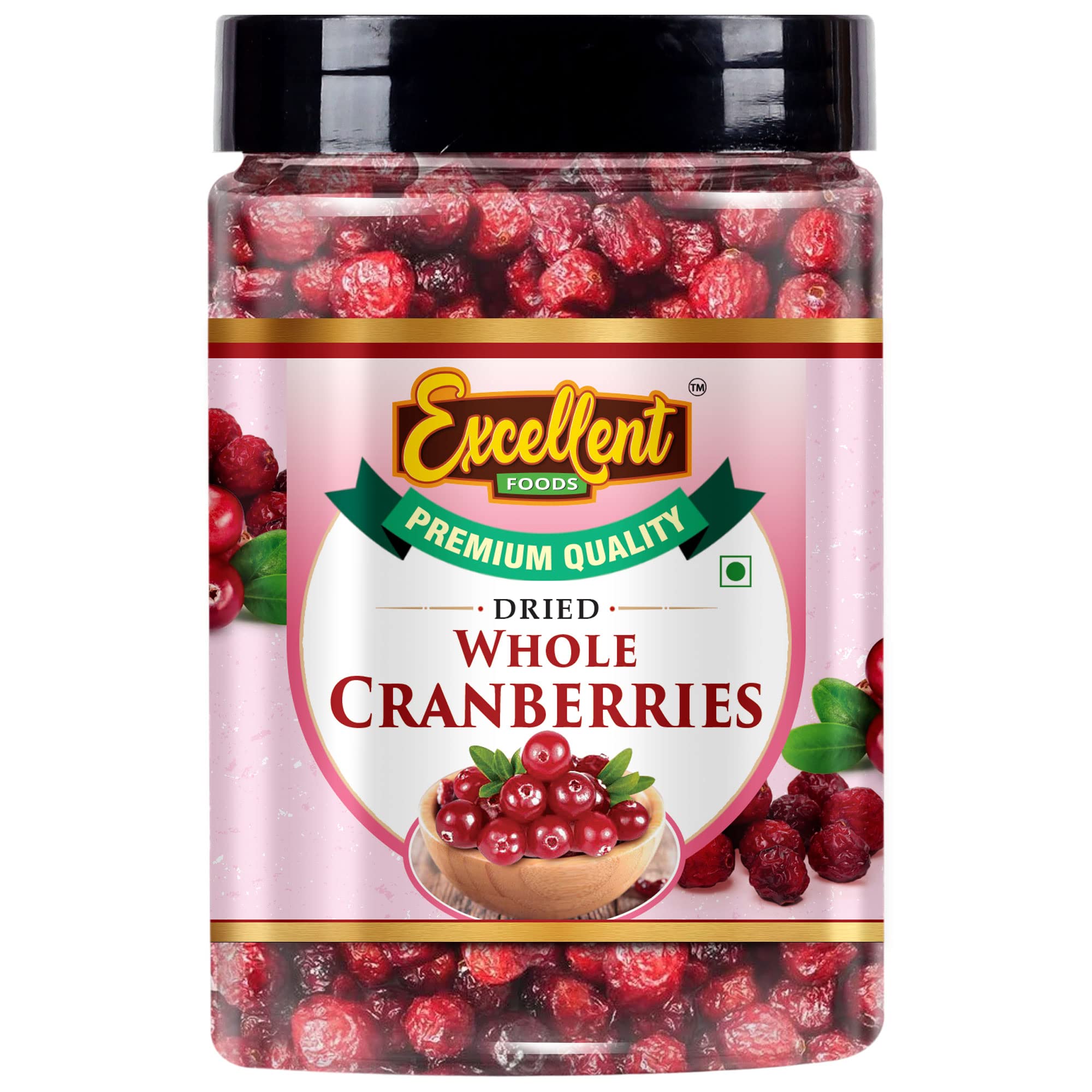 EXCELLENT FOODS - Dried Whole Cranberries (Cranberry Fruits Unsweetened) 1Kg (B0BVS8MJZQ) Amazon Price History, Amazon Price Tracker