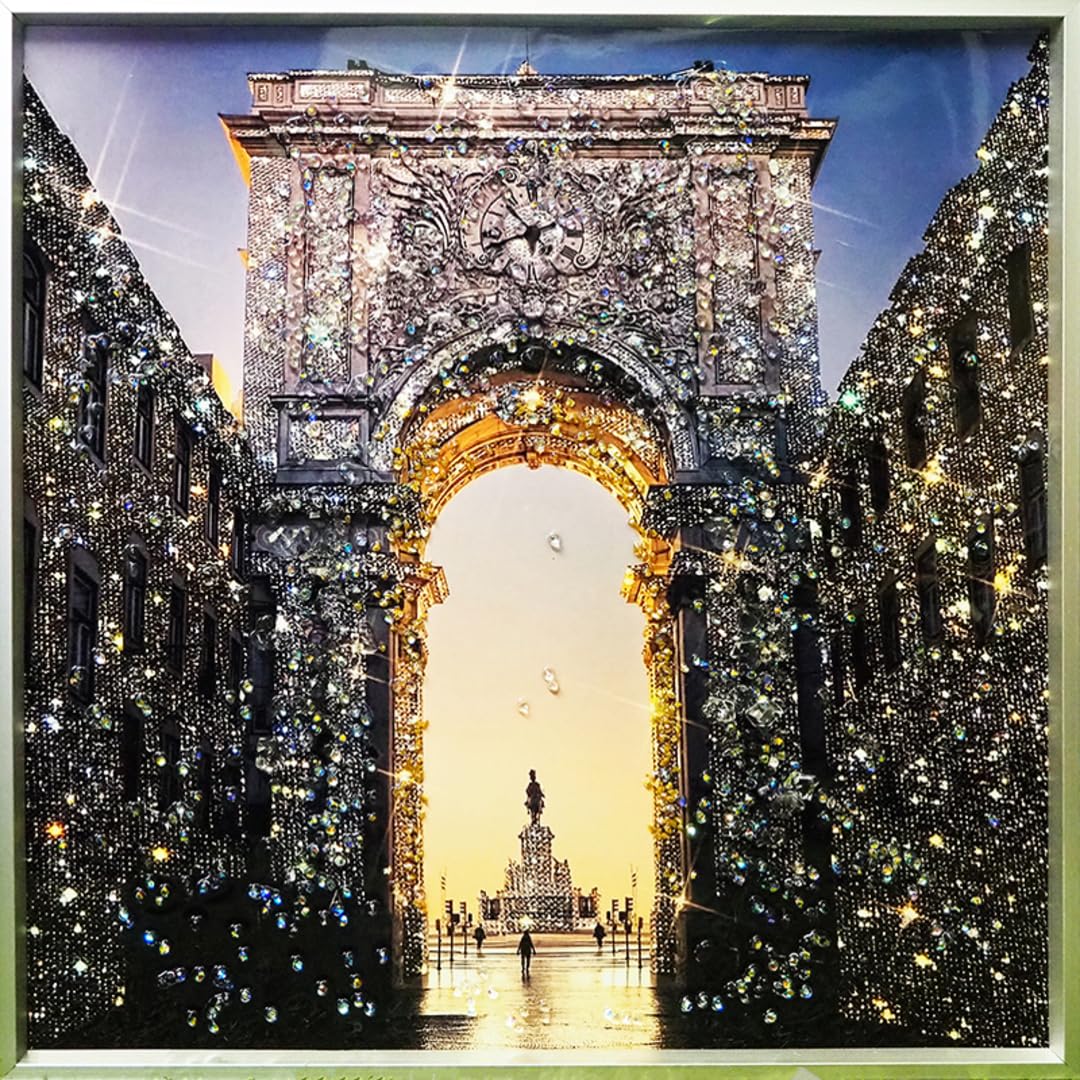 Amazon.co.jp: クリスタルアート アーチ パネル 41x41cm 写真 おしゃれ