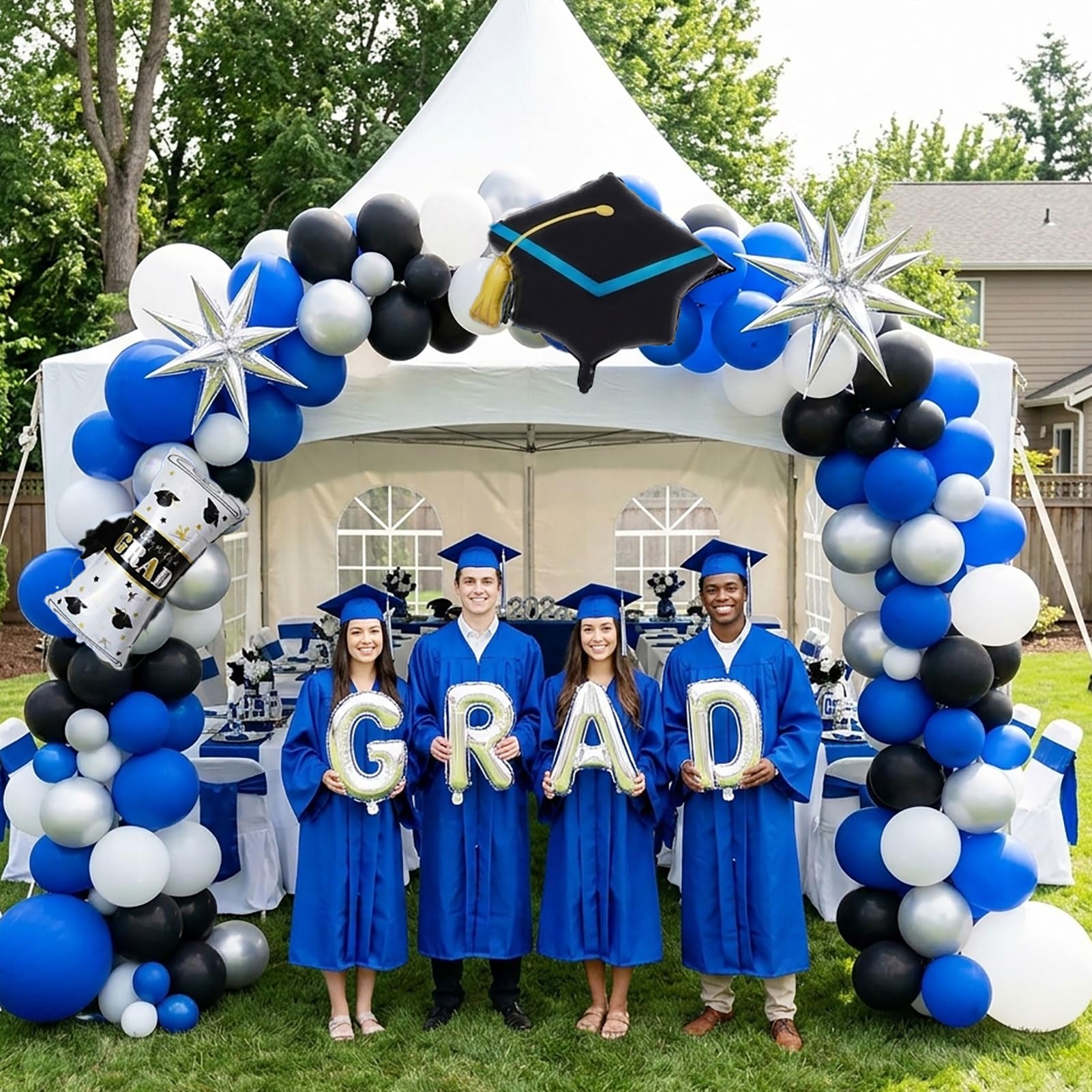 Royal Blue Ribbon In Graduation Royal Blue Graduation Decorations