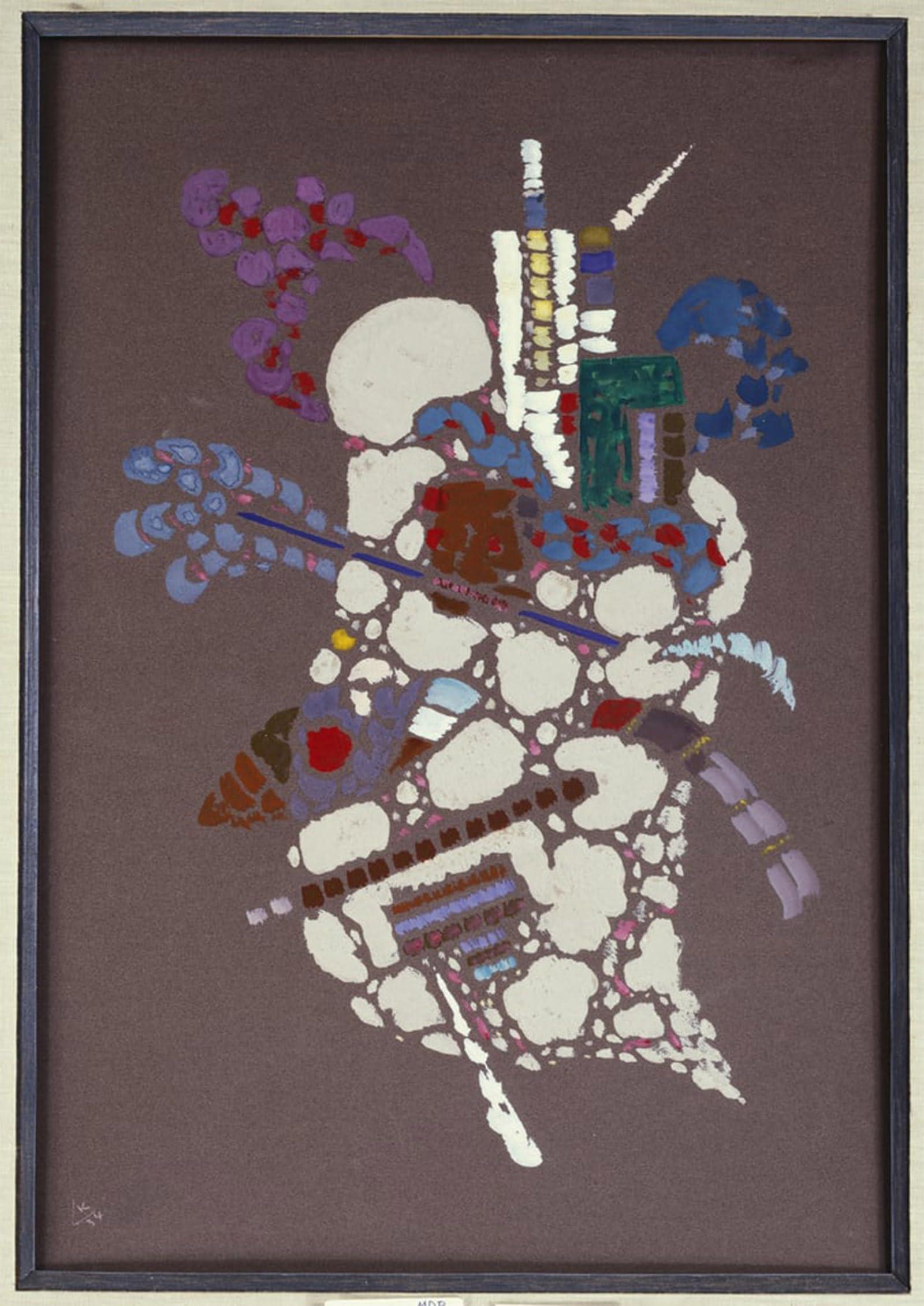 ARTXLXXBN Famous Painting Canvas Artwork Graffiti Print Gray spots by Wassily Kandinsky Portrait Canvas Image for Home Decor 60x90cm
