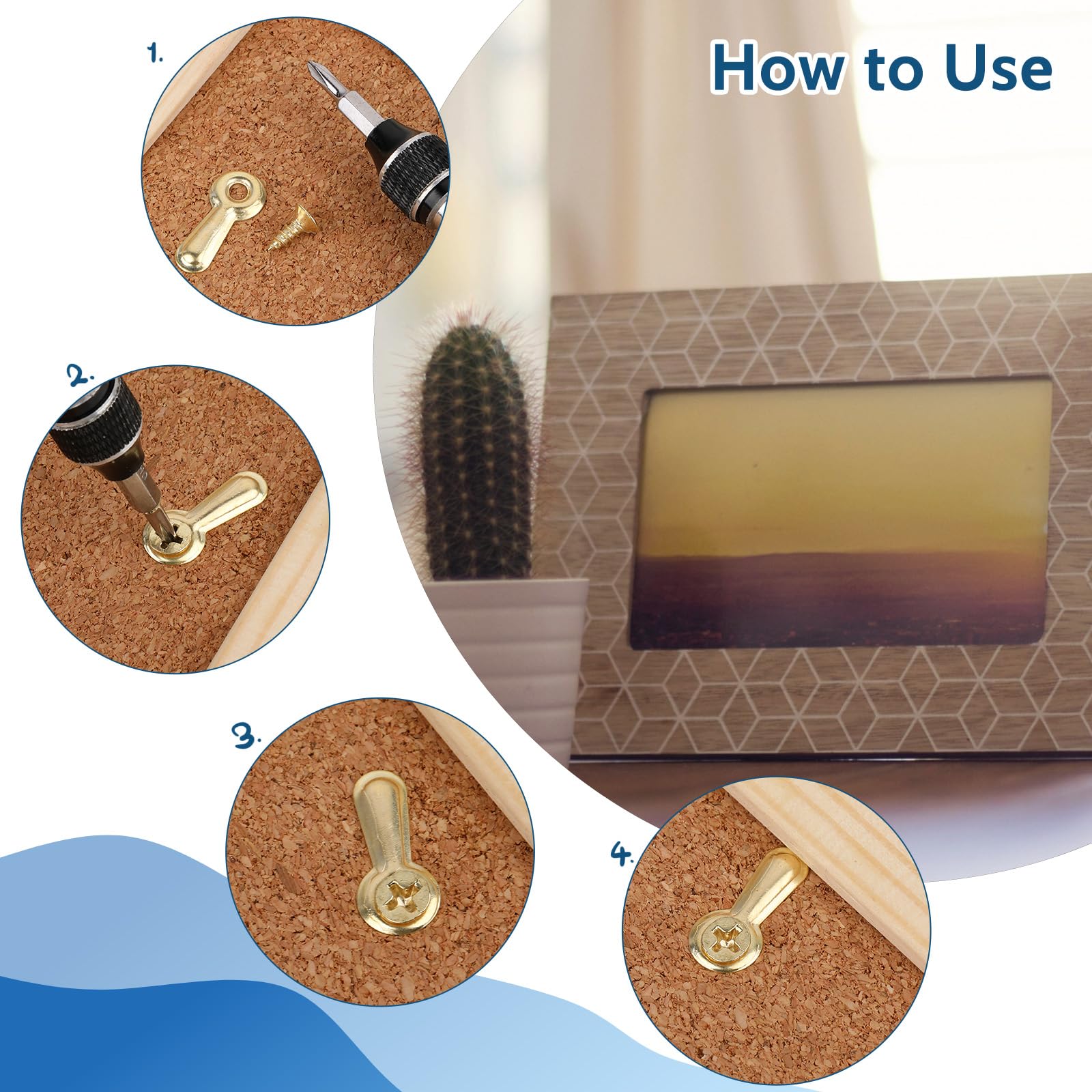 Molain Pcs Frame Picture Turn Button Fasteners Set - Image 4