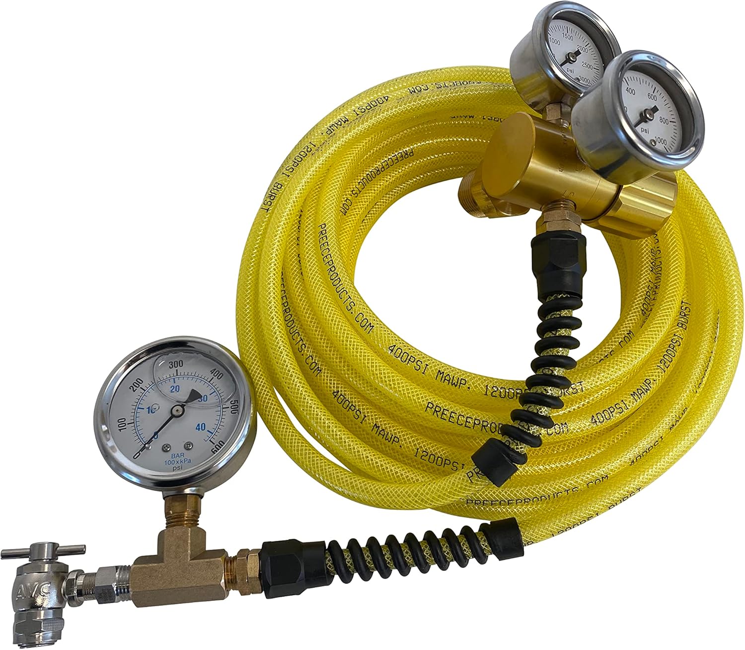 Nitrogen Regulator Shock & Tire Kit 30' Hose 0600 PSI No