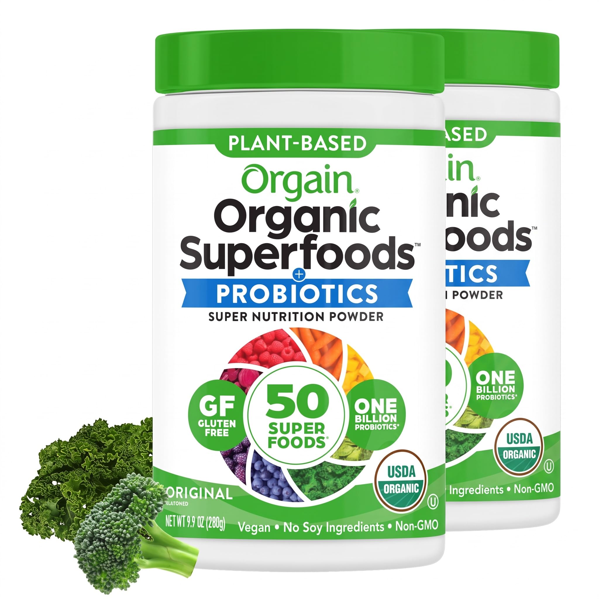 Orgain Organic Greens Powder, 50 Superfoods + Probiotics, Original, 0.62 lb — Amazon image 6