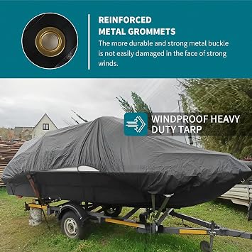 TARPAL tarp 8x10 and 10x20 20mil Super Heavy Duty Tarps Tarp Waterproof UV Protection Rip and Tear Proof Tarpaulin with Grommets(Grey/Brown).