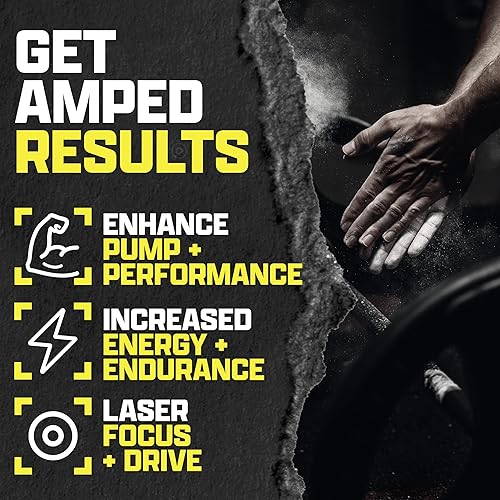 Miniatura 4 de OUTLIFT Amped Max Dosed HIGH STIM - Polvo para antes del entrenamiento, citrulina 6G, 3.2G Beta alanina, Alpha GPC, CognatiQ, energía extrema,